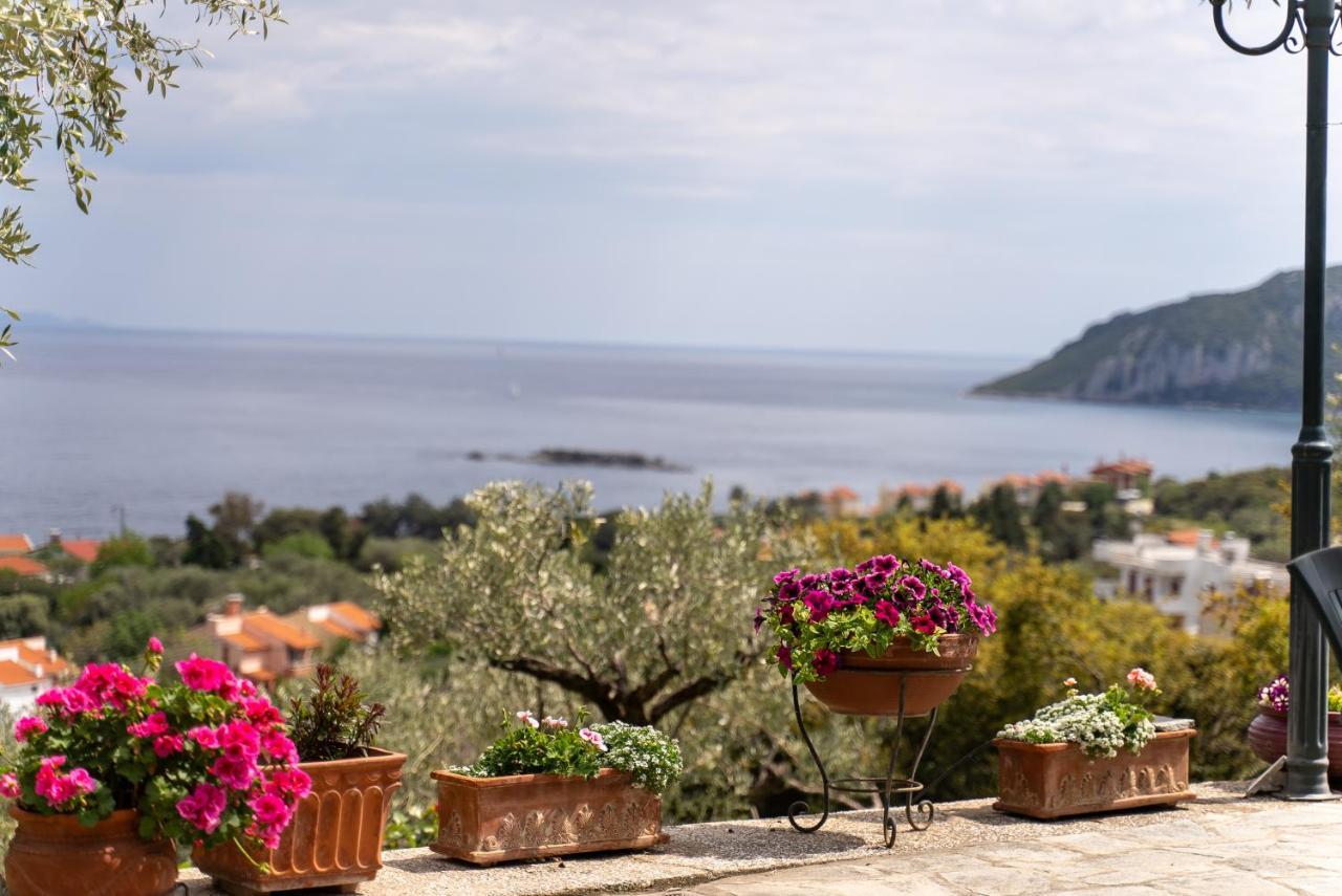 Villa Elia Kavala - Mediterranean Holiday Villa Palaiontsiflikion Bagian luar foto